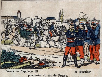 Krig i 1870 mellem Frankrig og Preussen: Slaget ved Sedan, kejser Napoleon III (Louis Napoleon Bonaparte af French School