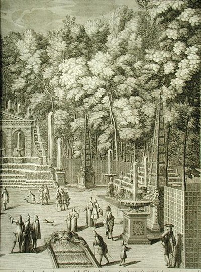Vandfunktioner i Versailles af French School