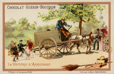 Vandvogn (chromolitho) af French School