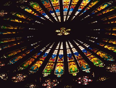 Vestrose vindue af French School