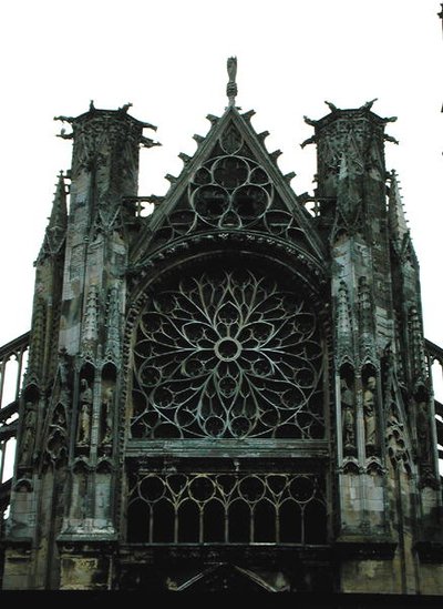 Vestrose vindue af French School