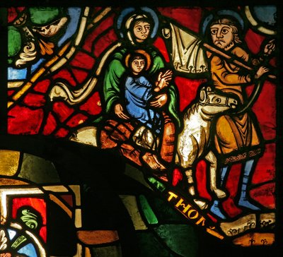 Window Treasury-A, der skildrer flugten til Egypten af French School