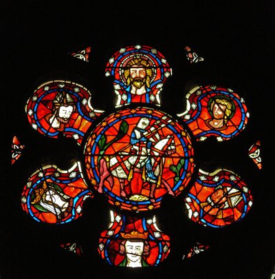 Vindue n3, der forestiller St. George af French School