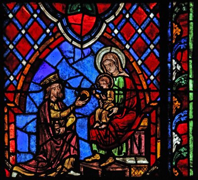 Vindue w01, der viser magiernes tilbedelse af French School