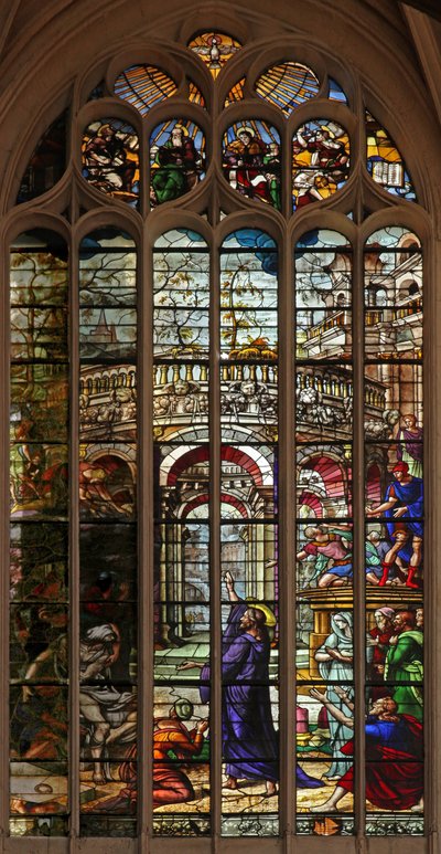 Vindue w105, der viser Lazarus