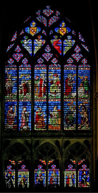 Vindue w127 forestillende St Peter og St Paul vindue af French School