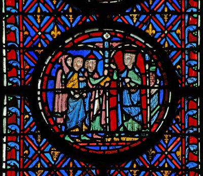 Vindue w12 Judith taler til de ældste Judith VII 9-34 af French School