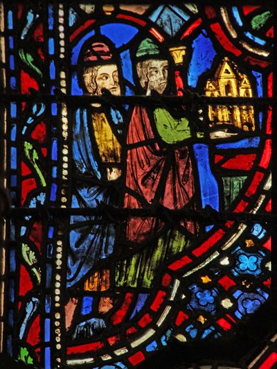 Vindue w14 Pagtens Ark sat på en sten I Sam VI 15 af French School