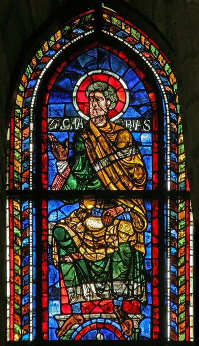 Vindue w207 forestillende Zacharias af French School