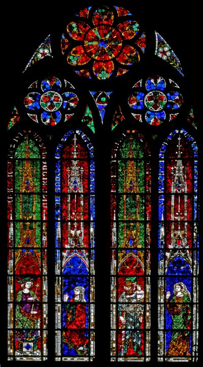 Vindue w212, der viser Salomons dom af French School