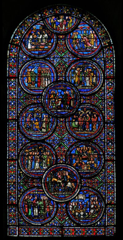 Vindue w23, der viser St Thomas Becket-vinduet af French School
