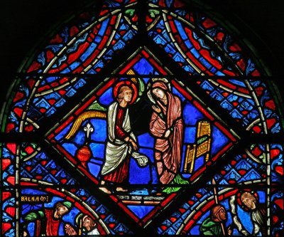 Fenster w2 zeigt die Verkündigung von French School