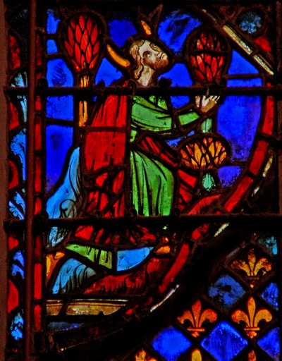 Vindue w3 Moses beder Numb XI 31 af French School