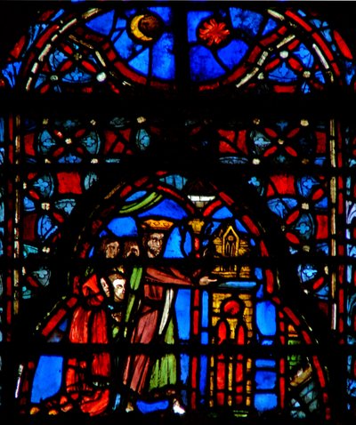 Vindue w4 Tabernaklet ved Shiloh Josh XVIII 1 af French School