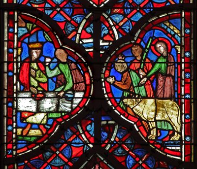 Window w6L Esajas profeti: En hersker bliver korrupt... af French School