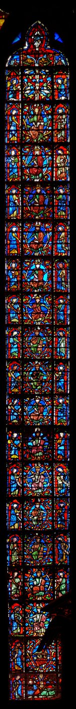 Vindue w6 Jesses træ af French School