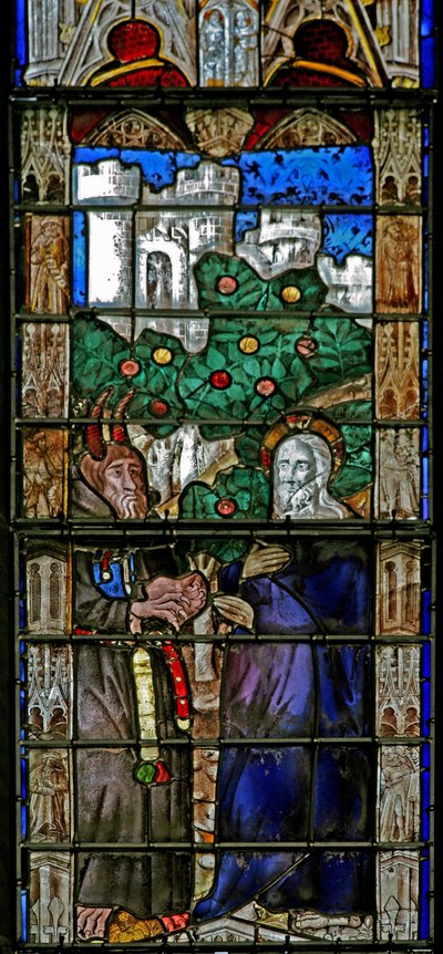 Vindue w7, der viser fristelsen i vildmarken af French School