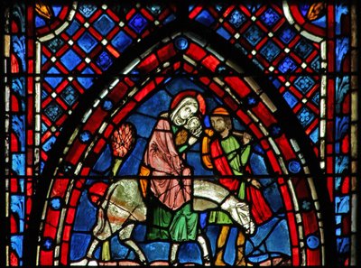 Vindue w7 Flight into Egypt af French School