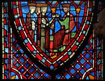 Vindue w7 Magi - med Herodes af French School