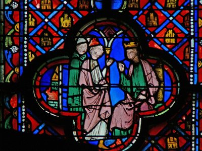 Vindue w9R Magikere før Nebukadnezar. Dan II 2 af French School