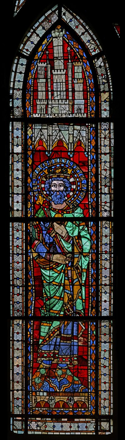 Vindue w9 forestillende Charles Martel af French School