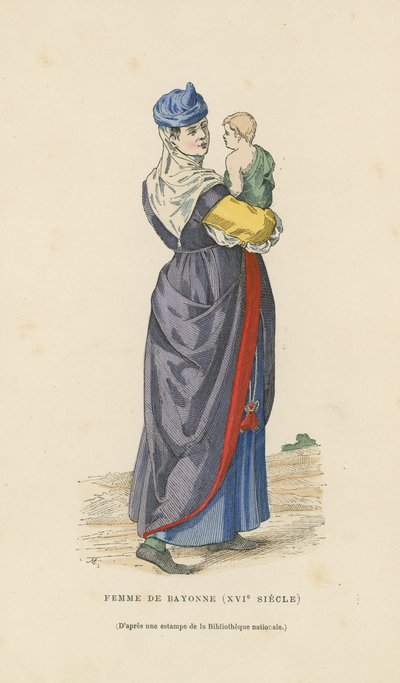 Kvinde fra Bayonne, 1500-tallet af French School