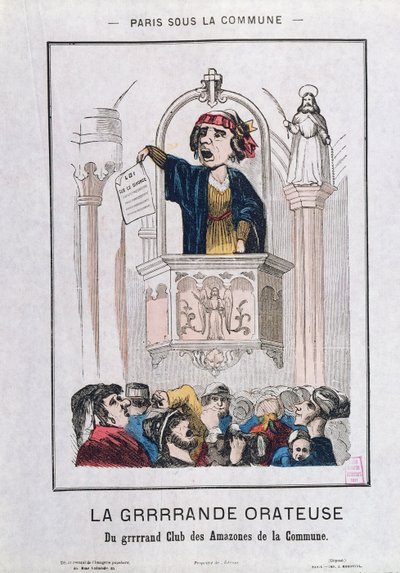 Kvindeklub under Kommunen, 1871 af French School