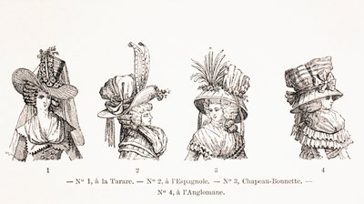 Kvinders hatte i det 18. århundrede, 1875 af French School
