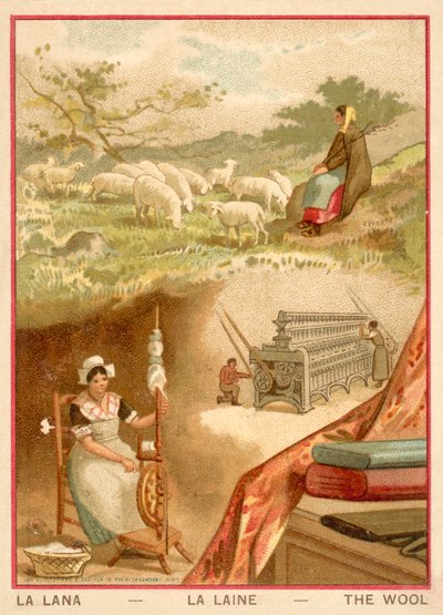 Uld (chromolitho) af French School