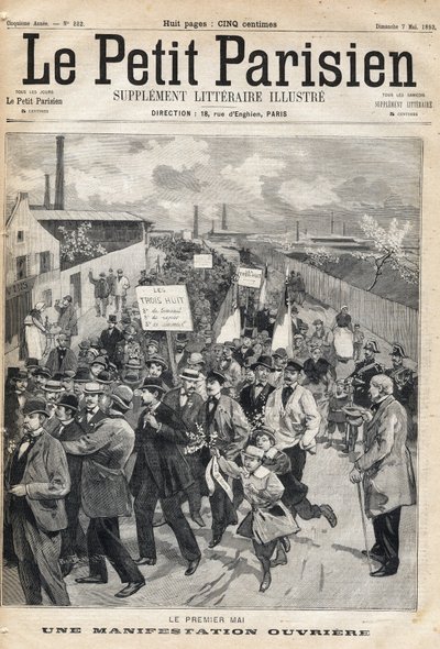 Arbejderdemonstration den 1. maj af French School