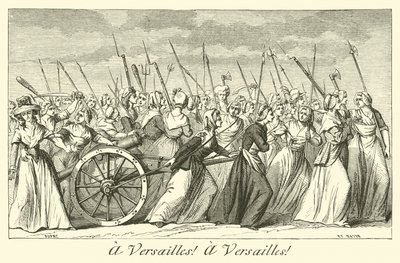 til Versailles! til Versailles! af French School