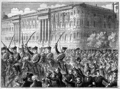 begivenheder War of the Fourth Coalition 1806 - 1807 krigsbegejstring i Berlin - Fjerde koalition - Stor agitation i Berlin - Cree de guerre skyder mod Frankrig - i "Histoire de l