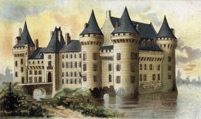 udsigt over slottet Sully (Loiret). af French School