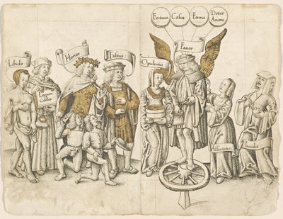 A Dialogue on Human Favor (recto) [fol. 15 verso / 16 recto] af French early 16th Century