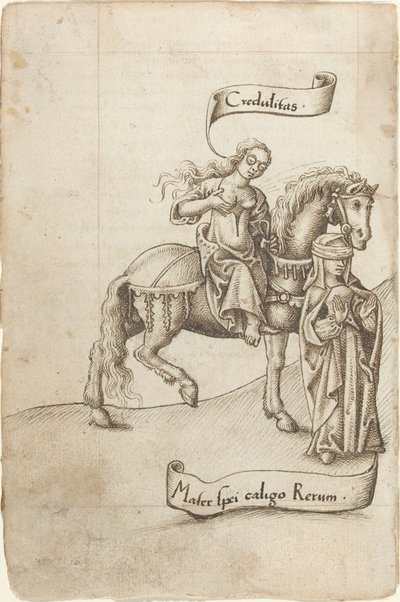 Godroenhed forbereder sig på at pleje håbets moder [fol. 18 verso] af French early 16th Century