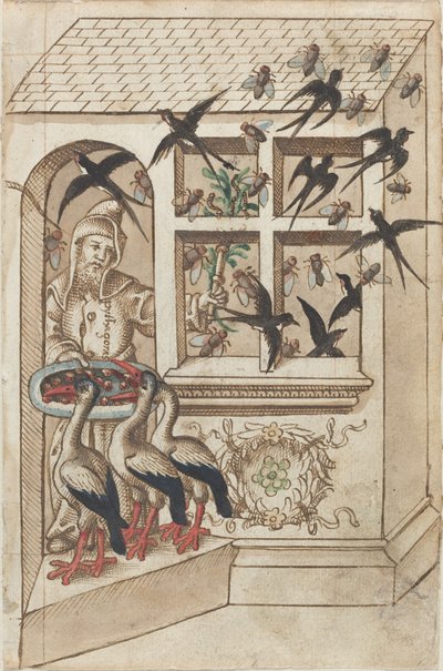 "Har ikke svaler under samme tag" [fol. 40 recto] af French early 16th Century