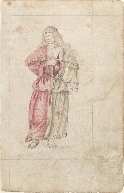 Personificering af venskab (Amicitia) [fol. 2 recto] af French early 16th Century