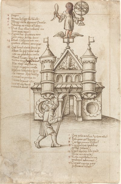 Mulighedens statue og den forbipasserende [fol. 8 recto] af French early 16th Century