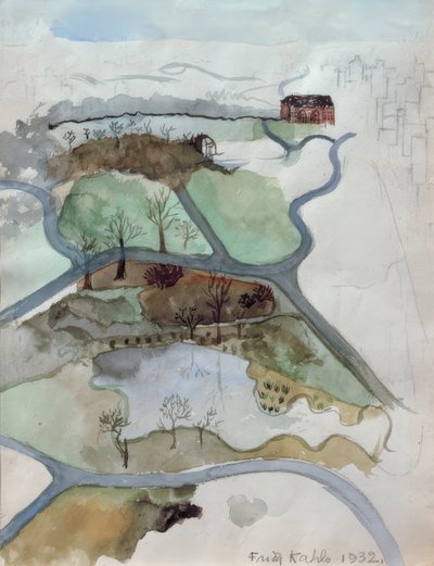 Udsigt over Central Park af Frida Kahlo