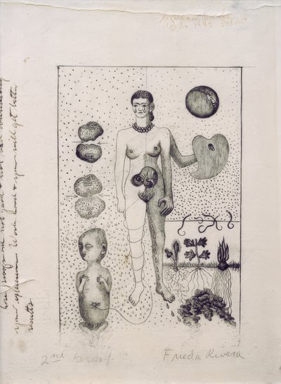 Frida og aborten af Frida Kahlo