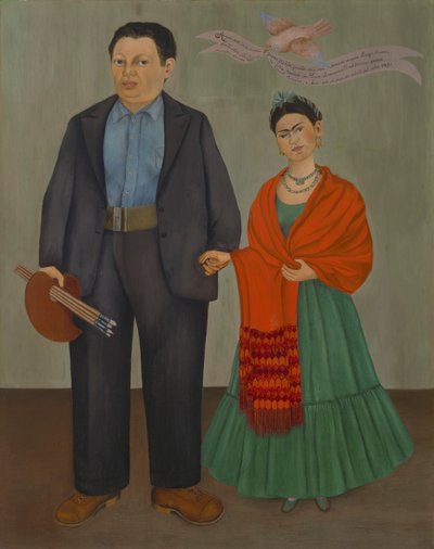Frieda og Diego Rivera af Frida Kahlo