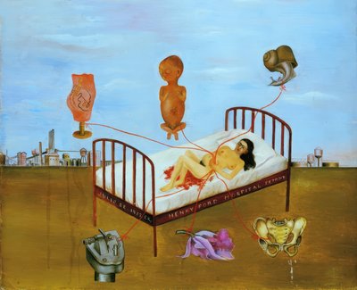 Henry Ford Hospital eller Den flyvende seng af Frida Kahlo