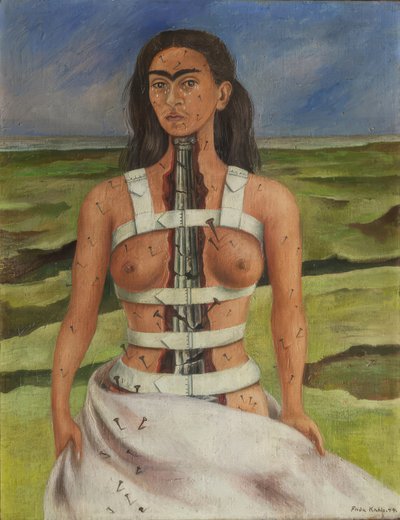 Den brækkede rygsøjle af Frida Kahlo