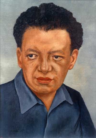 Portræt af Diego Rivera af Frida Kahlo