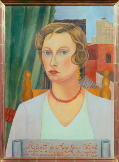 Portræt af fru Jean Wight af Frida Kahlo