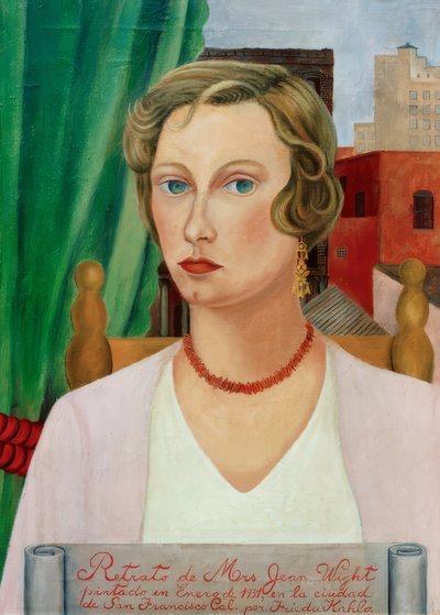Portræt af fru Jean Wight af Frida Kahlo