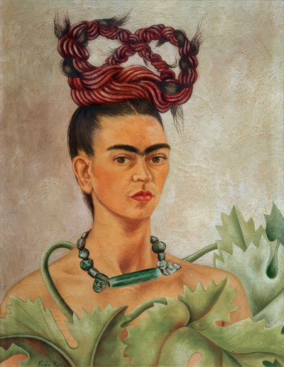 Selvportræt med plade af Frida Kahlo