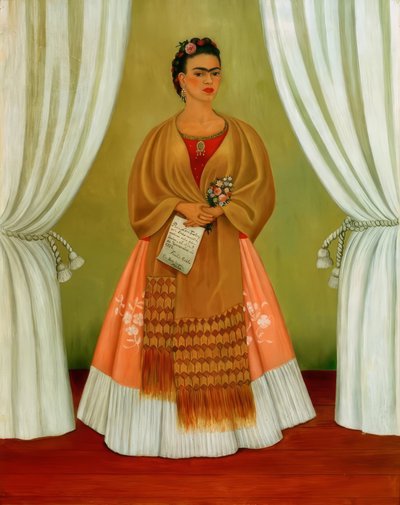 Selvportræt dedikeret til Leon Trotsky af Frida Kahlo
