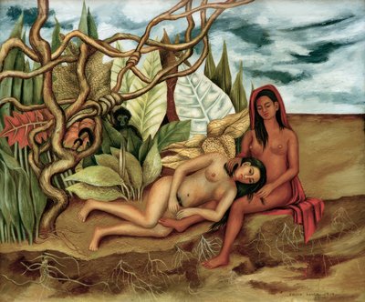 To nøgenbilleder i skoven af Frida Kahlo