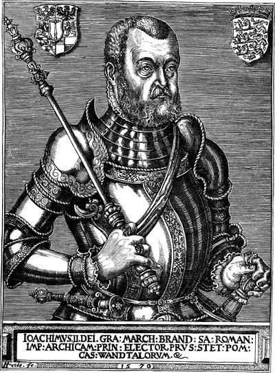 Portræt af Joachim II Hector 1505-1571, kurfyrste af Brandenburg, 1570 af Friderich